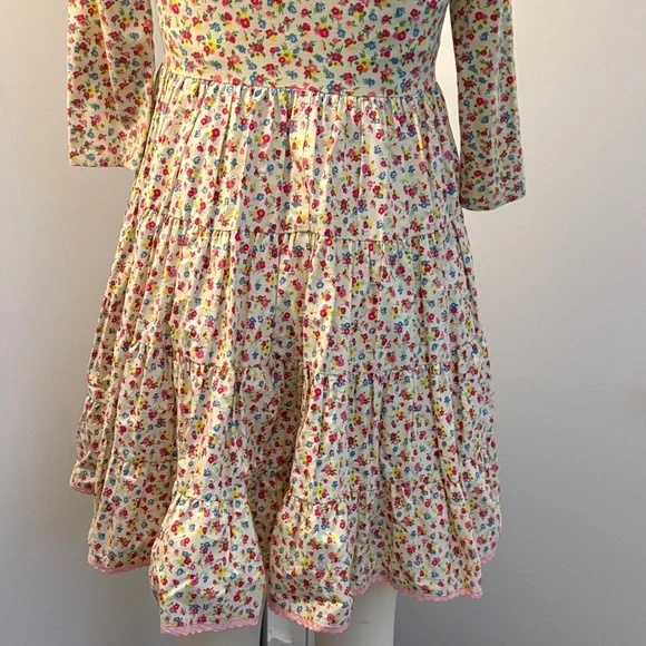 Rare Vintage Betsey Johnson Floral Midi Dress - Multicolor - Picture 9 of 10